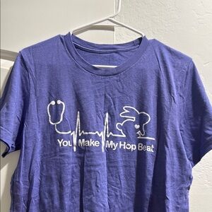 Purple women’s T-Shirt with Fun Graphic